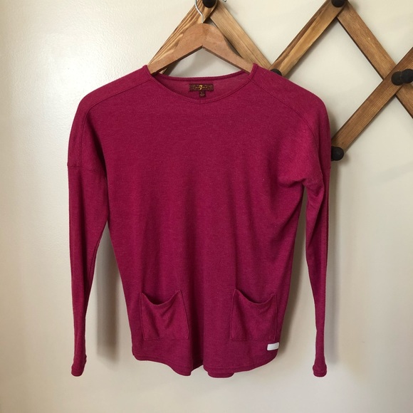 7 For All Mankind | Long Sleeve Light Knit Top - Picture 3 of 7